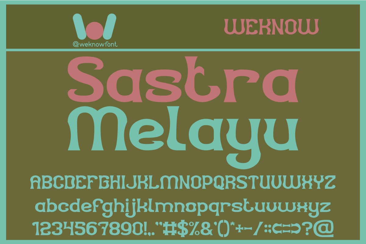 Cerita Rakyat Font, a Font by weknow (Photo 5 of 5)