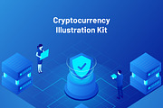 Cryptocurrency Illustration Kit, a Templates & Theme by Designspace (Thumbnail 4 of 6)