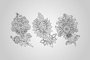 12 Paisley Floral Designs (Vector), an Object Graphic by BIOWORKZ (Thumbnail 5 of 5)