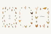 Cute Chickens & Florals Nursery Art, an Animal Illustration by Jenteva Art (Thumbnail 7 of 16)