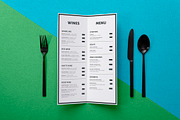 Menu mockup, a Print Template by Twin Design (Thumbnail 1 of 3)