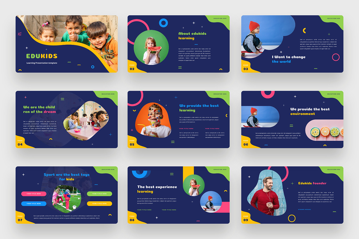 Kids Education Google Slides, a Presentation Template by BeadyLab (Photo 2 of 6)