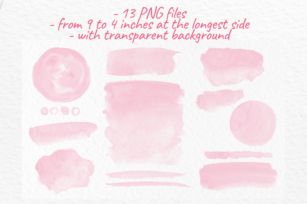 Pink watercolor stain, a Texture Graphic by SweetRenieDesigns (Photo 2 of 3)