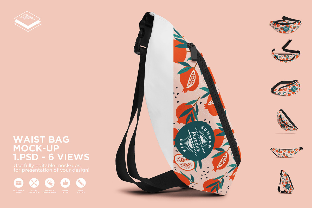 Waist Bag Mock-up, an Apparel Mockup by Branda Keeps (Photo 1 of 17)