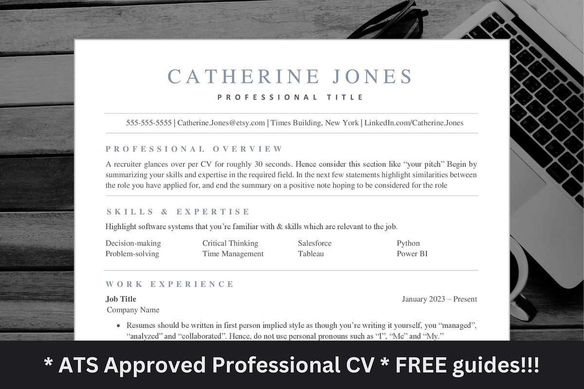 Resume/CV ATS optimised template, a Resume Template by The Career Lab (Photo 1 of 10)