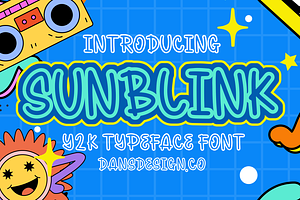 Sunblink Cute Graffiti Y2K Font