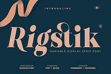 Rigstik – Display Serif Font