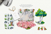 Artist's Garden Watercolours, a Decorative Illustration by Aquarellina (Thumbnail 6 of 30)