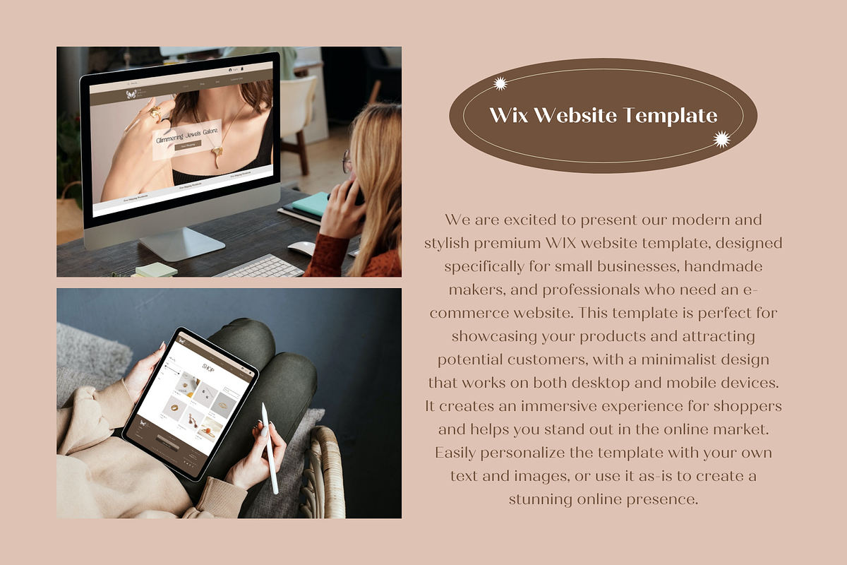 Wix Website Template E-commerce, a Wix Template by Wixify Studio (Photo 4 of 10)
