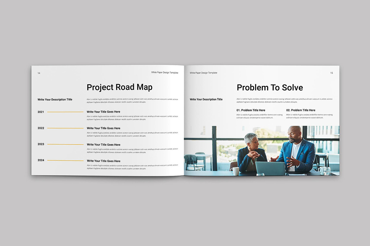 White Paper Template | Landscape, a Brochure Template by ElvinPrint (Photo 8 of 10)