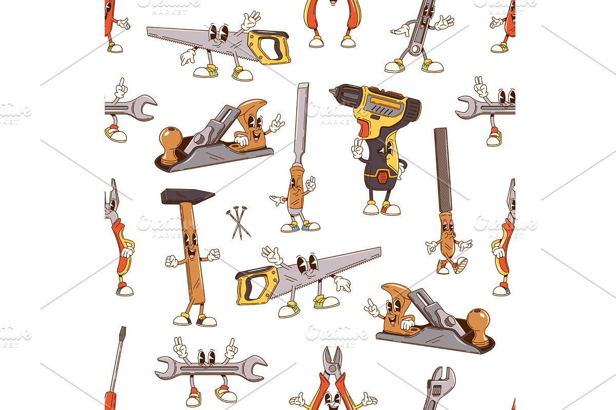 Groovy repair, construction diy, an Illustration by Vector Tradition