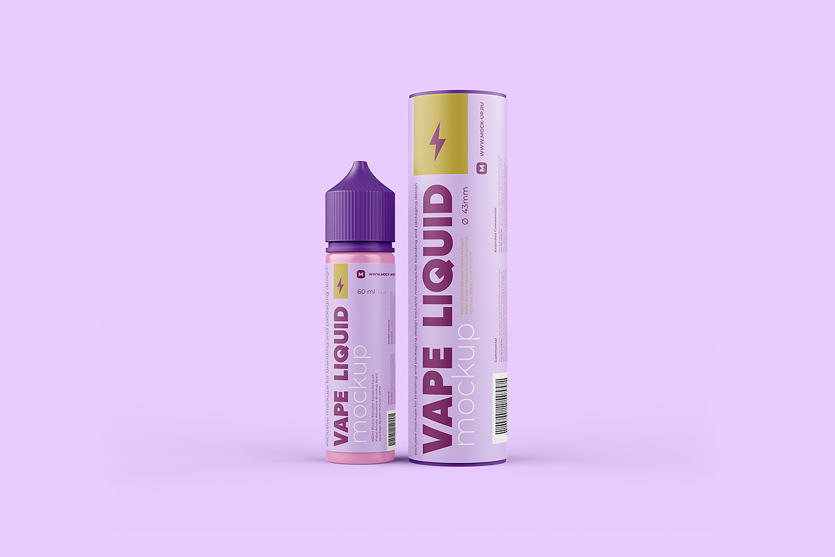 Vape Liquid Packaging Mockup 60ml, a Packaging Mockup by easymock