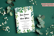 Greenery wedding Invitation Suite, an Invitation Template by Beyond Muse (Thumbnail 2 of 10)