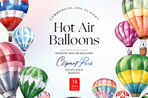 Hot Air Balloons Clipart