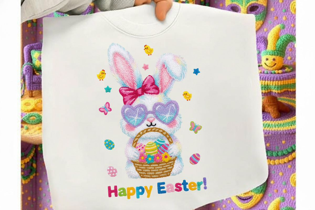Faux Yarn Easter Bunny Png Easter Pn, an Illustration by designcity5 (Photo 7 of 9)