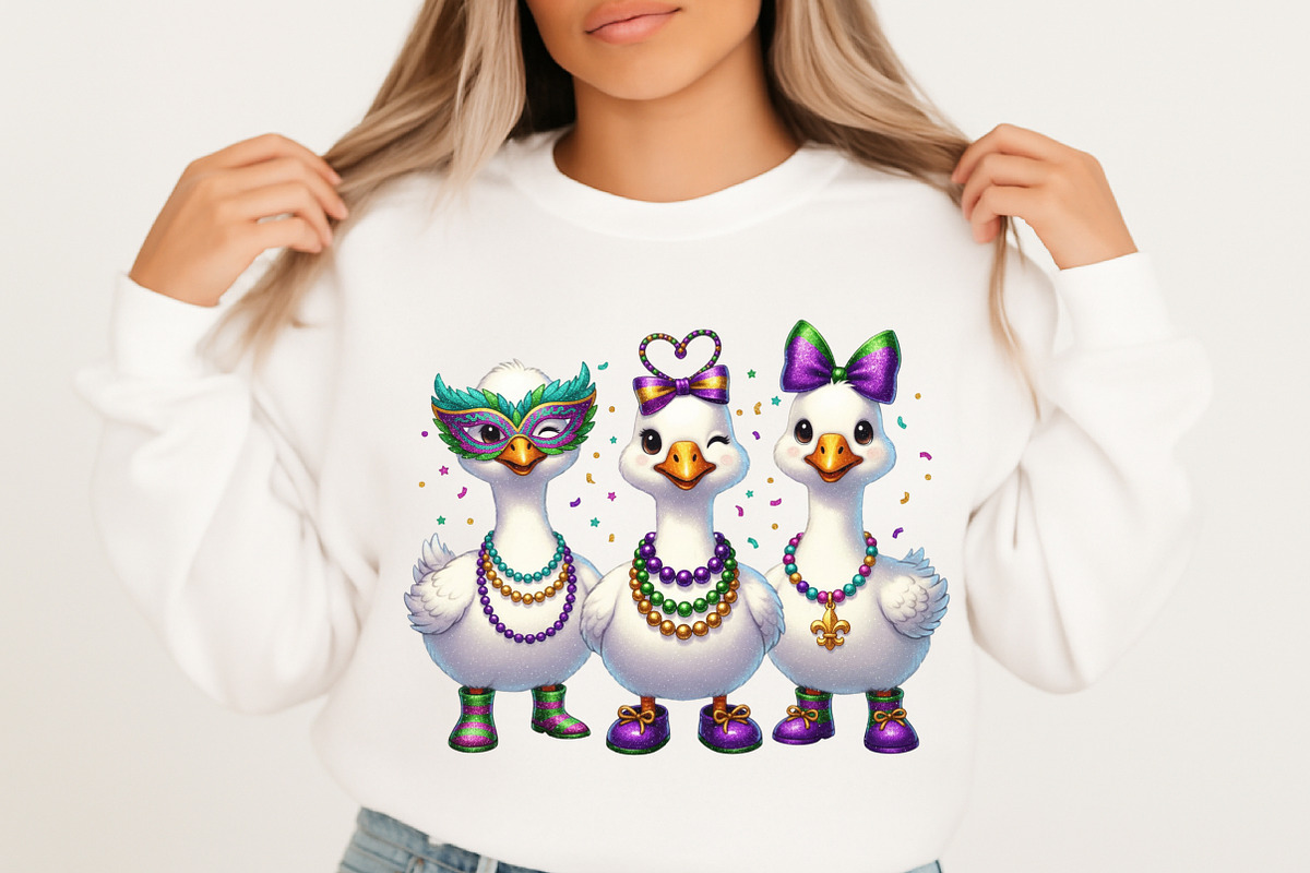 Funny Coquette Goose Mardi Gras, an Illustration by designcity5 (Photo 4 of 9)