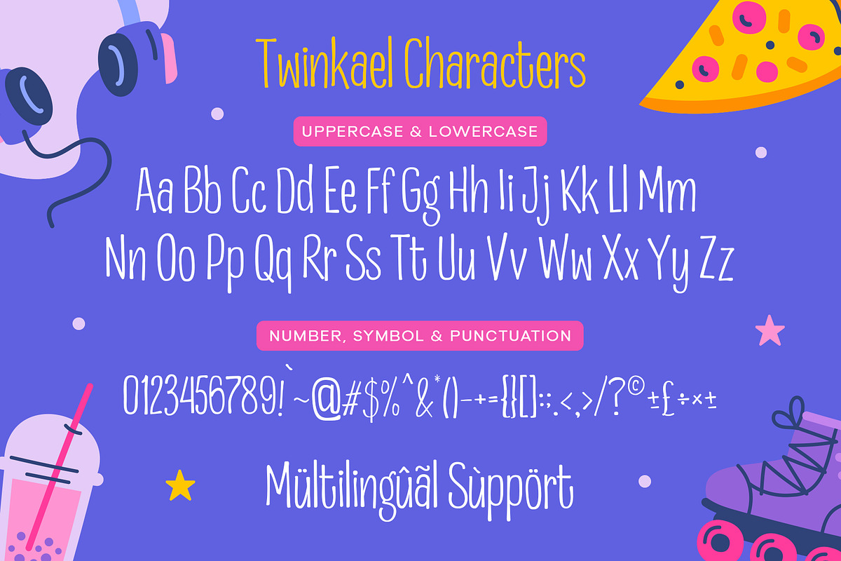 Twinkael – A Playful Font, a Sans Serif Font by Get Studio (Photo 7 of 8)