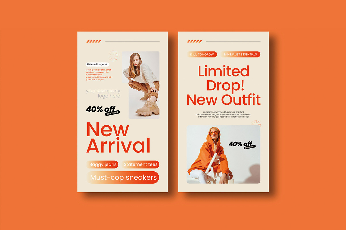 Fashion Social Media Post Template, a Social Media Template by MightyDesign (Photo 3 of 6)