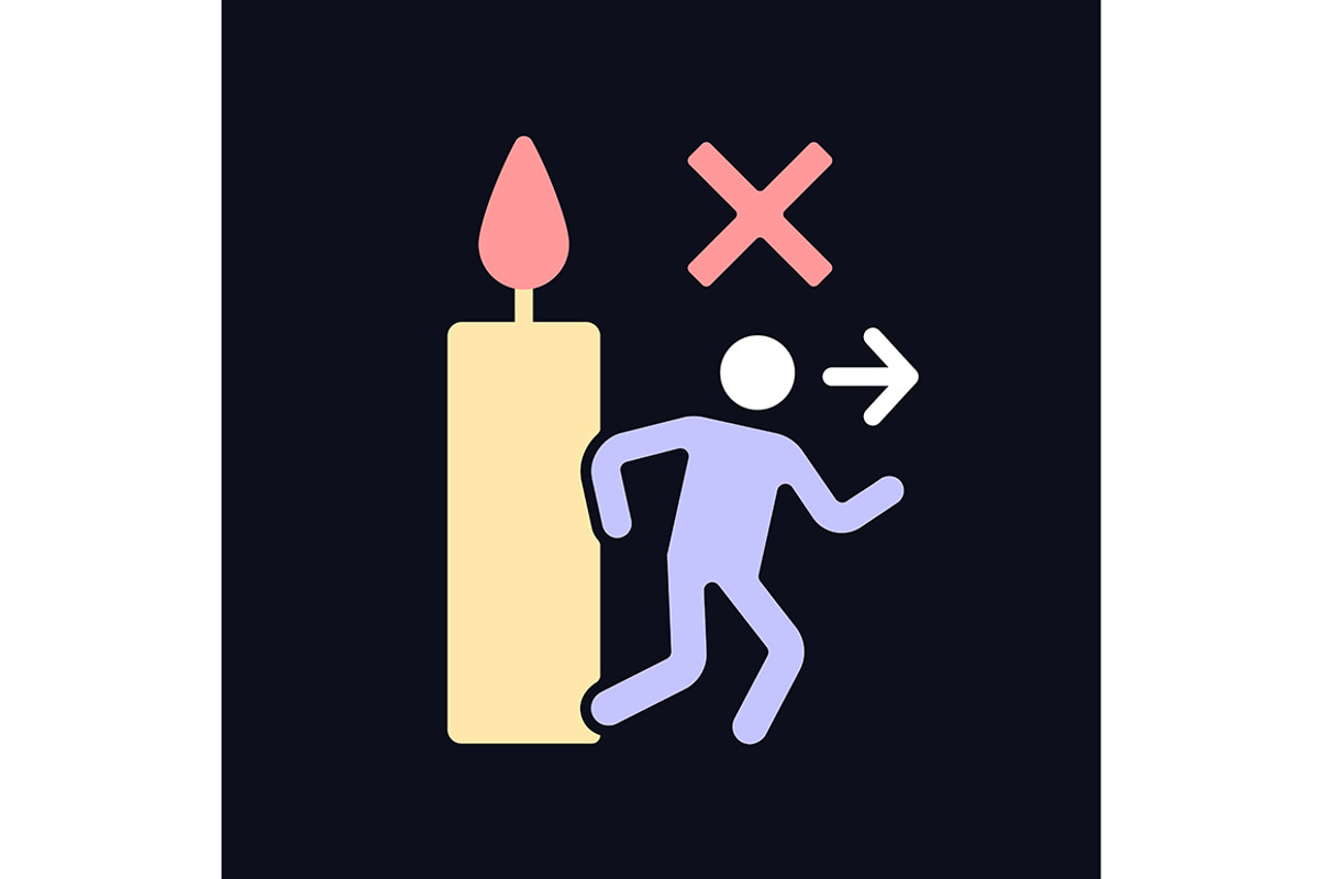 Never leave burning candle icon, an Outline Icon by IMG visuals icons