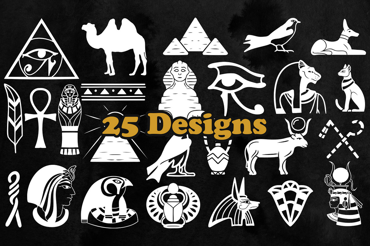 Ancient Egypt Photoshop Brushes, a Brush Add-On by ArtistMef (Photo 3 of 5)