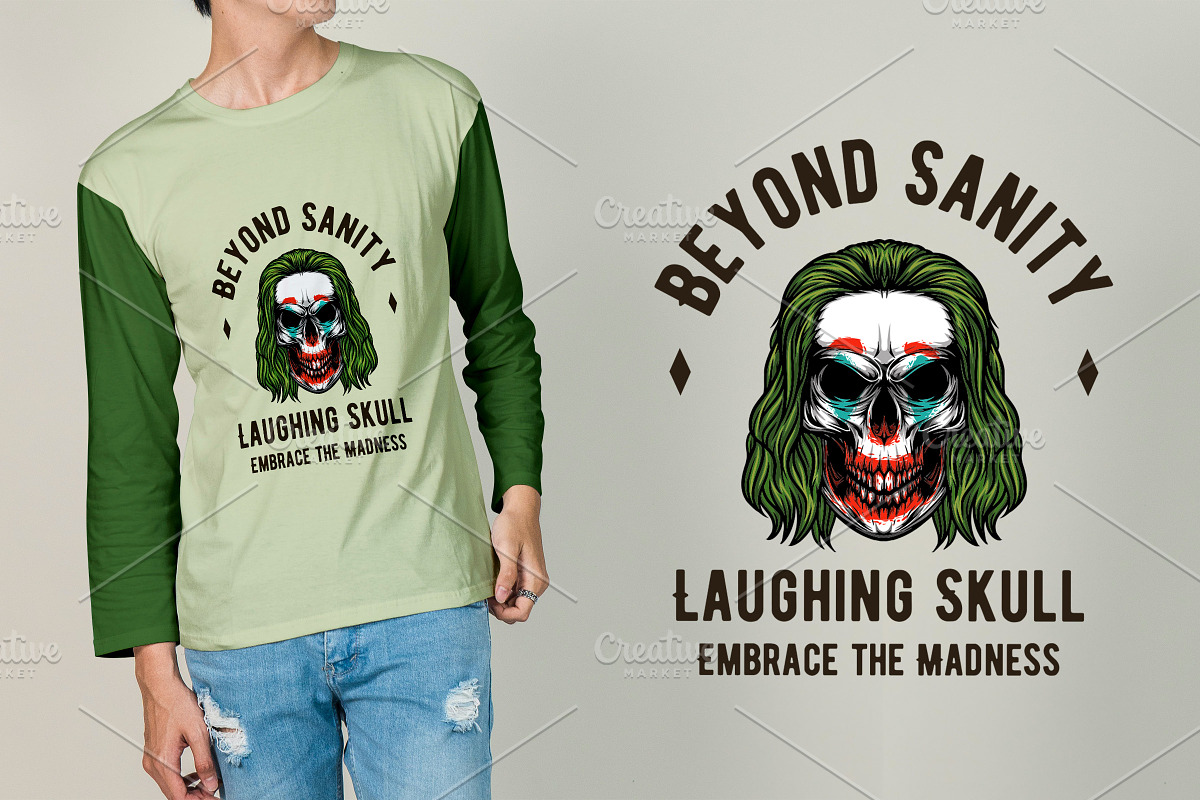 Joker Skull Design Vector, an Illustration by vectstudio (Photo 3 of 3)
