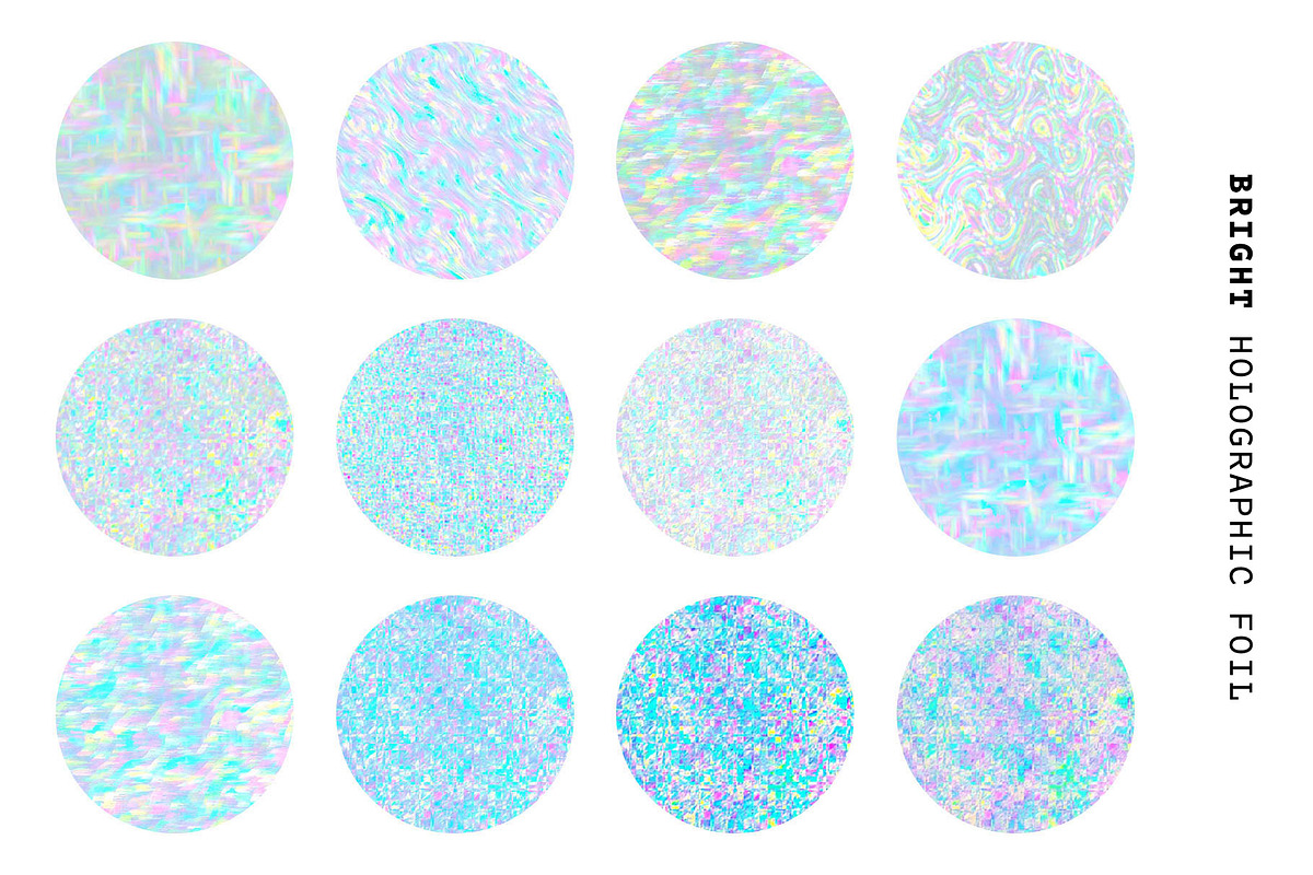 Glitch Holographic Foil Textures, a Texture Graphic by Pulpixel Design (Photo 3 of 6)