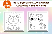 Cute Squishmallow Coloring Page, an Animal Illustration by Salaly (Thumbnail 3 of 9)