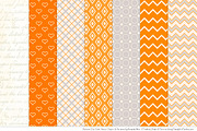 Owls Clipart & Patterns in Tangerine, an Animal Illustration by Amanda Ilkov (Thumbnail 4 of 4)