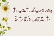 Olivia Mine, a Handwritten Font by nongnuchpolyiam1 (Thumbnail 5 of 6)