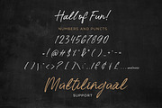 Hall Of Fun - Casual Elegant Font, a Script Font by Konstantine Studio (Thumbnail 9 of 10)