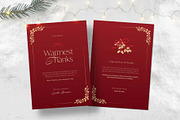Christmas Thank You Card Template, a Card Template by BrandPacks (Thumbnail 1 of 5)
