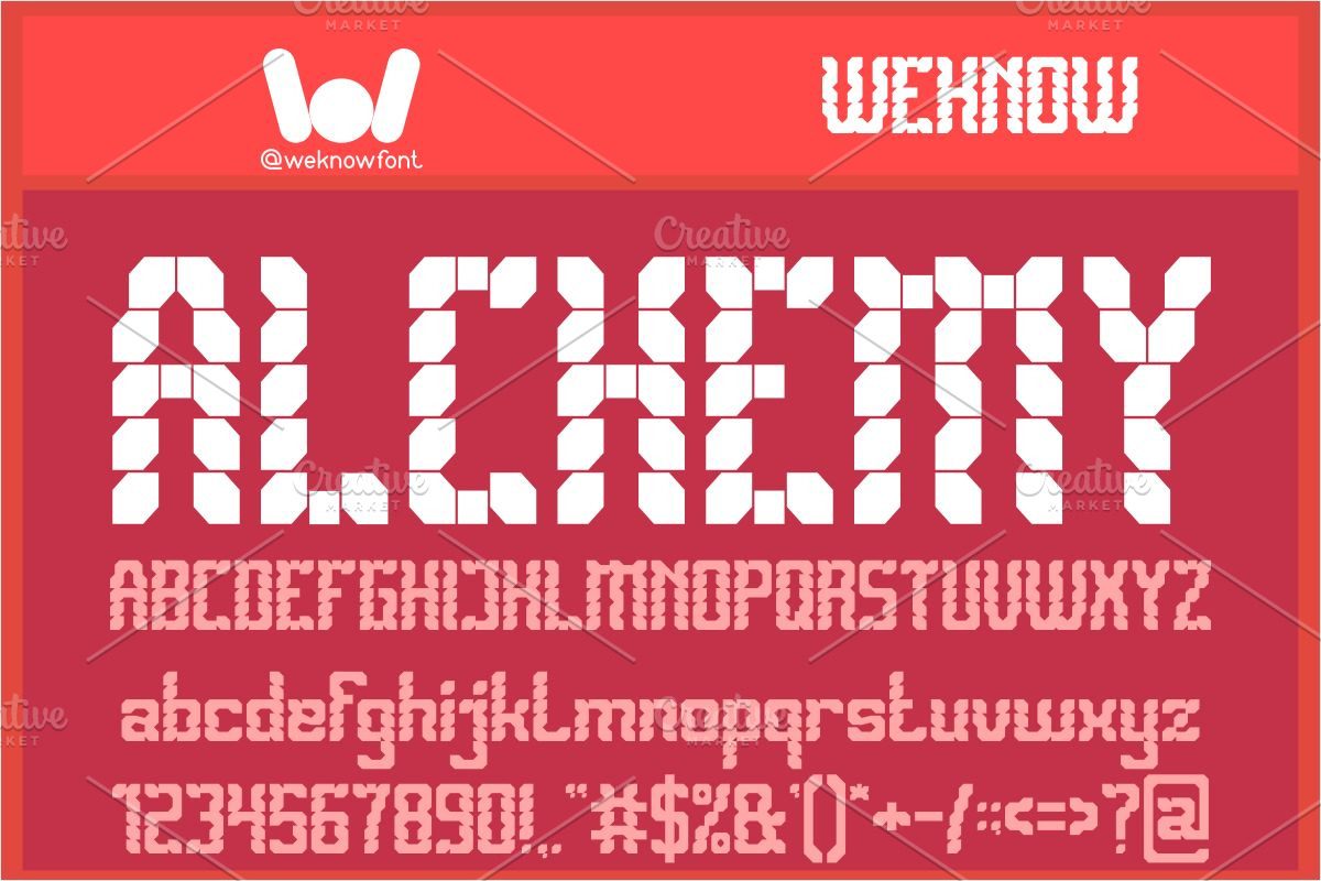 Biomechanical switches font, a Font by weknow (Photo 2 of 8)