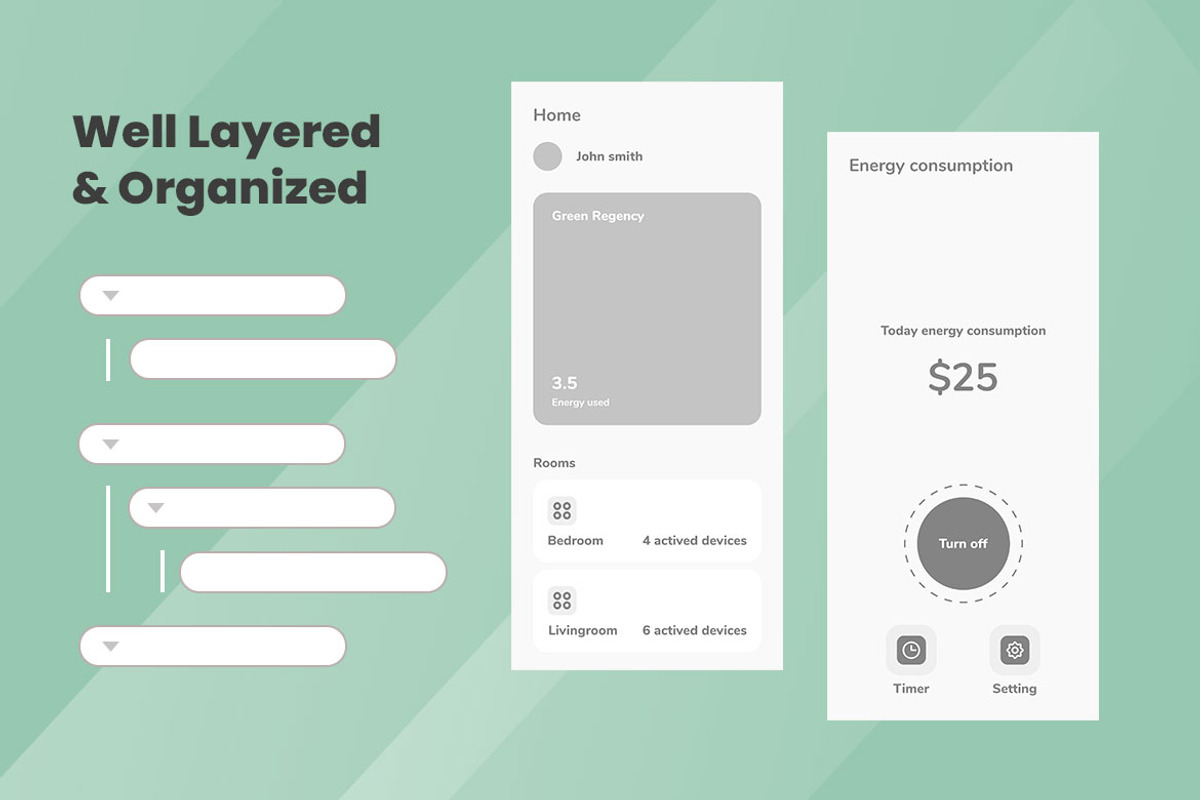 Energy Savers Wireframe Apps, a Wireframe Template by INSPR STD (Photo 2 of 6)