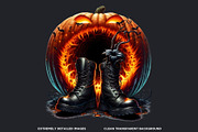 Halloween Character Boots Cliparts, a Seasonal Illustration by ThatsDesignArt (Thumbnail 3 of 10)