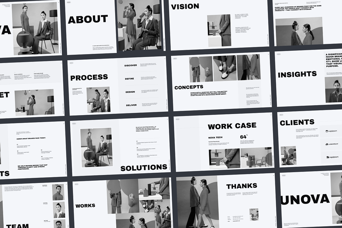 Unova - Creative Agency Pitch, a Presentation Template by SLAB! Design (Photo 4 of 9)