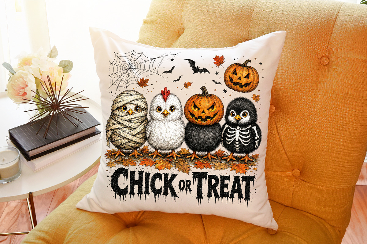 Funny Halloween Png Spooky Chicken, a Work Illustration by Sublimation Artist (Photo 9 of 9)