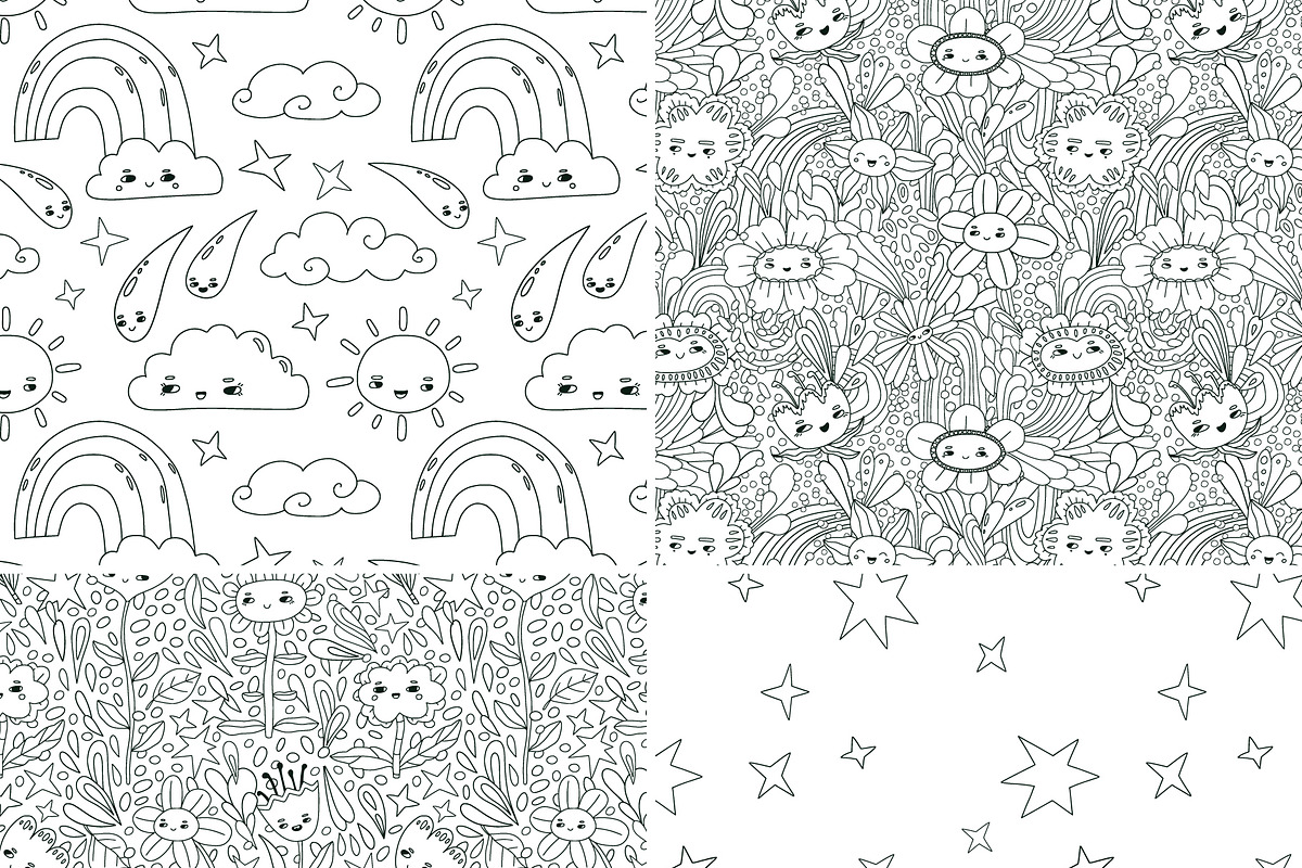 GROOVY NATURE illustrations patterns, an Object Illustration by Lena Nikolaeva (Photo 14 of 15)