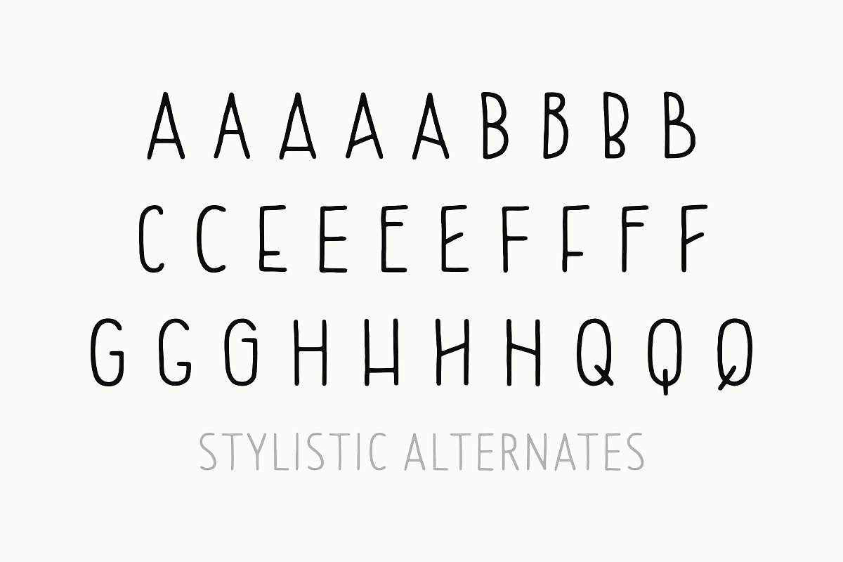 Jovial Sans Pro - Handwritten Fonts, a Sans Serif Font by Tom Chalky (Photo 5 of 7)