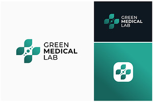 Medical Medicine Leaf Green Lab Logo, a Branding & Logo Template by ika trisiana