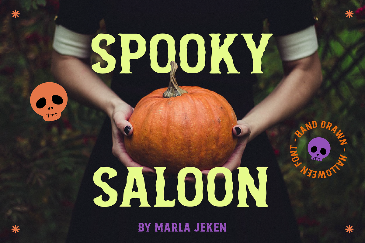 Spooky Saloon, a Font by Marla Jeken Design (Photo 1 of 3)