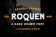 Roquen - A Hand Drawn Typeface, a Font by Letterhend Studio (Thumbnail 1 of 8)