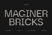 Maginer Bricks, a Sans Serif Font by Craft Supply Co. (Thumbnail 1 of 8)