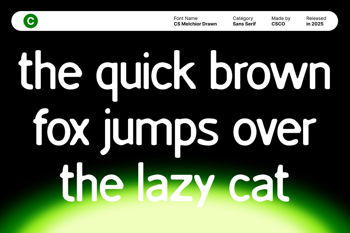 CS Melchior Drawn, a Sans Serif Font by Craft Supply Co. (Photo 5 of 8)