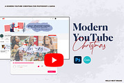 A Modern YouTube Christmas, a Social Media Template by hello next brand (Thumbnail 1 of 8)