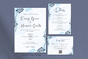 Blue Wedding Invitation Suite, an Invitation Template by Elegant_Studio44 (Thumbnail 2 of 9)