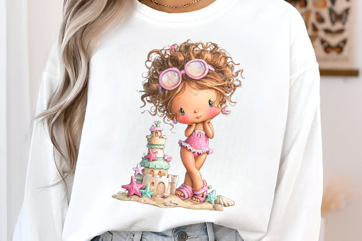 Summer Girls Png Clipart Bundle, an Illustration by SinaCreation (Photo 6 of 9)