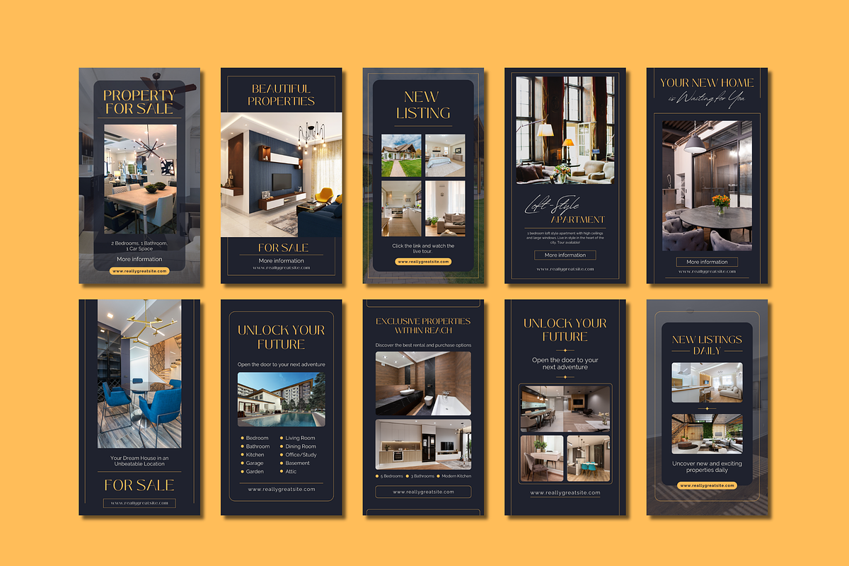 70+ Real Estate Instagram Stories, a Templates & Theme by TemplateCastleStore (Photo 3 of 9)