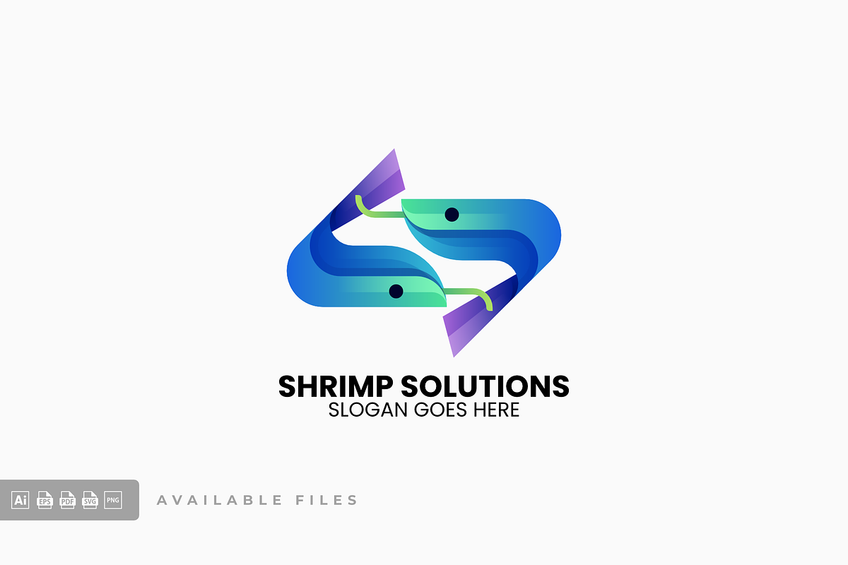 Shrimp Gradient Colorful Logo, a Branding & Logo Template by ivan_artnivora