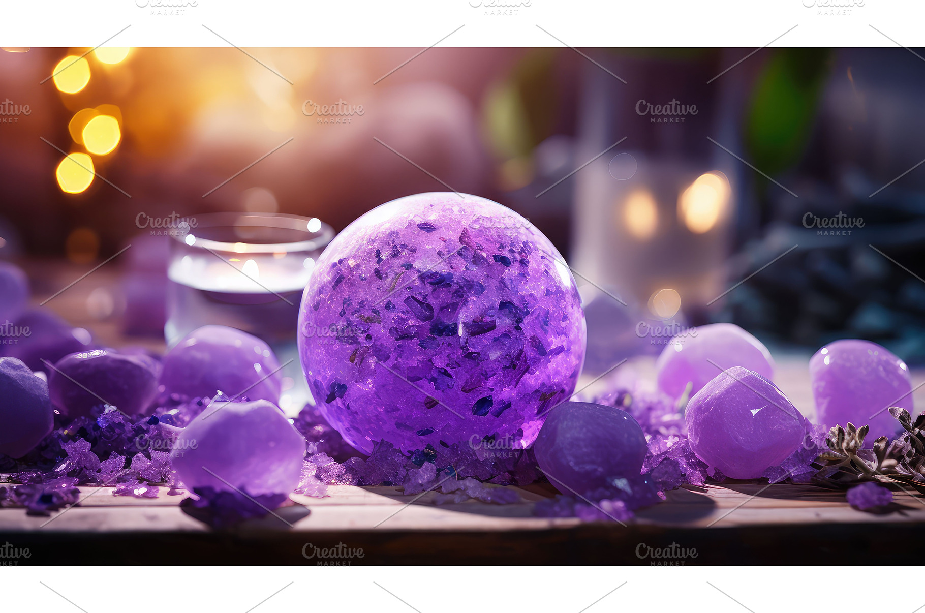 energy purple crystals ai generated, a Background Photo by pikepicture
