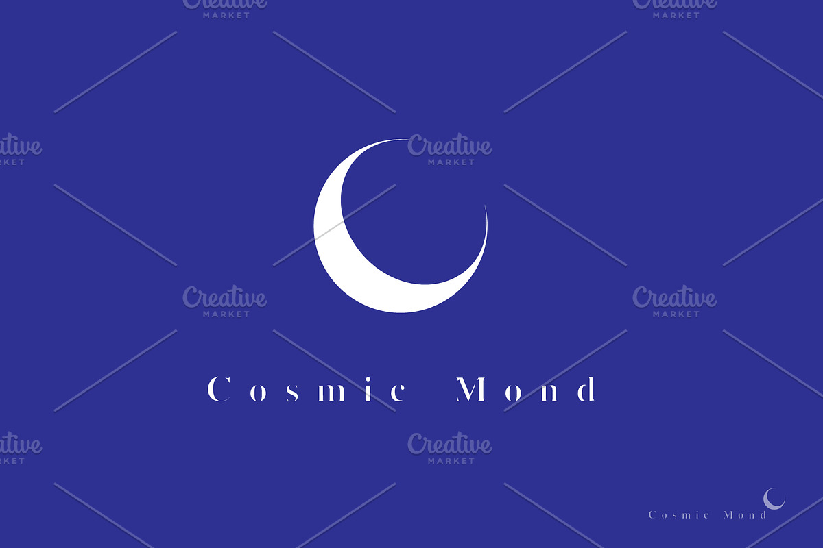 Crescent moon logo design, a Branding & Logo Template by MuzaInspires (Photo 2 of 4)